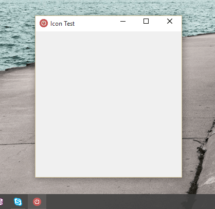 아이콘 설정 후 실행