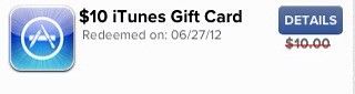 $10 iTunes Gift Card