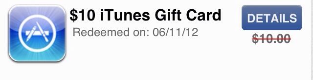 $10 iTunes Gift Card