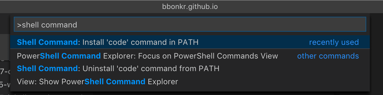 Shell Command